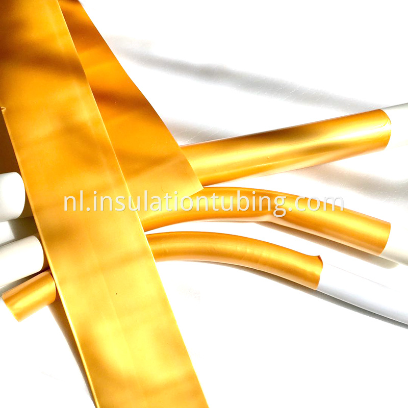 Golden PVC heat shrinkable tube application